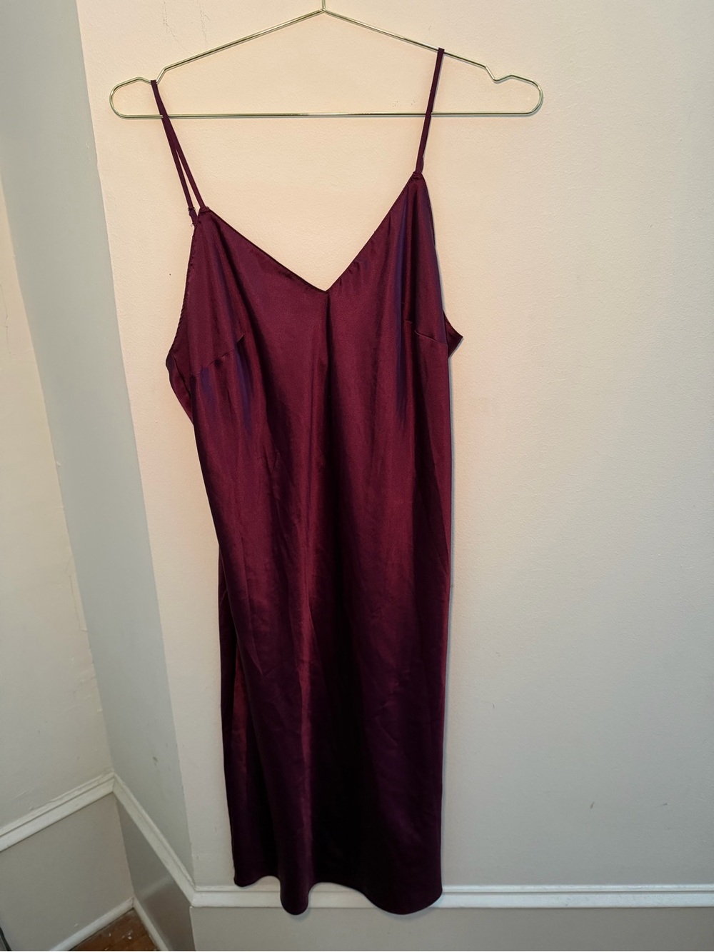 Victoria’s Secret Silk Slip Dress - Burgundy
